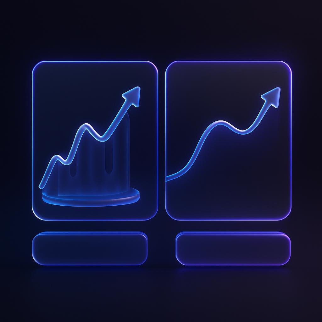 Visual diagram showing scalping vs swing trading timeframes and profit targets to illustrate the core principle