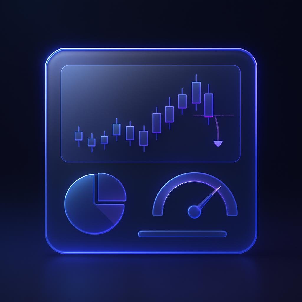 Screenshot or mockup of risk management dashboard showing stop loss levels, position sizing, and risk-reward calculations