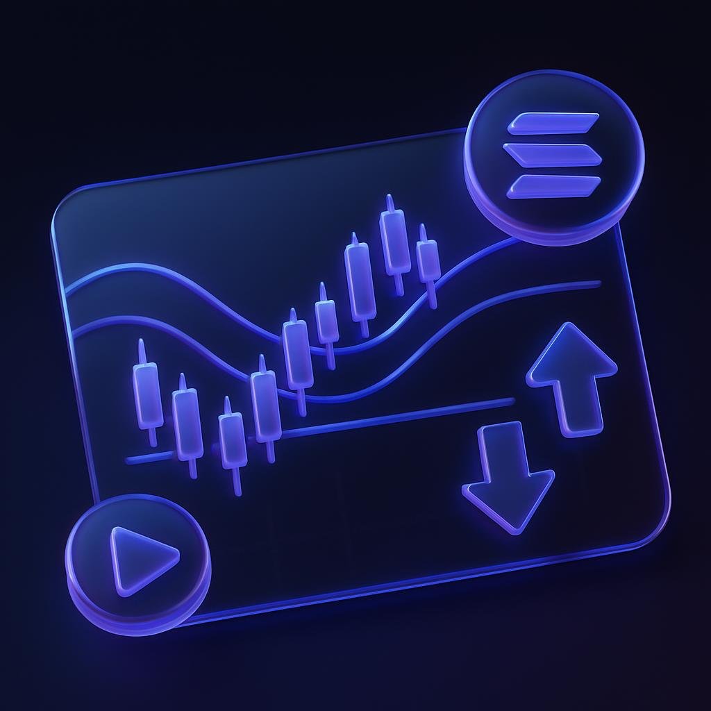 Technical analysis chart showing SMA/EMA trends, support/resistance levels, and key price indicators for SOL