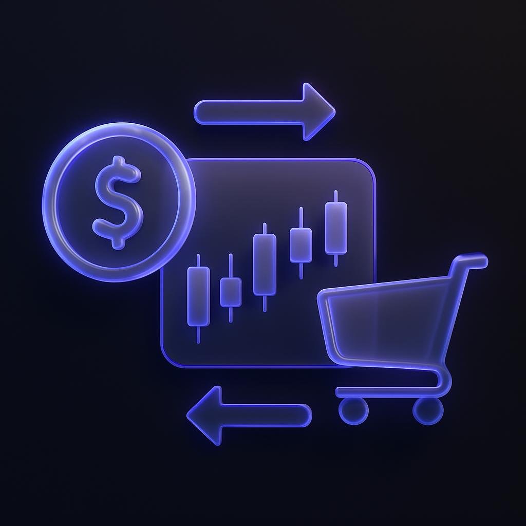 Diagram explaining the concept of spot trading.