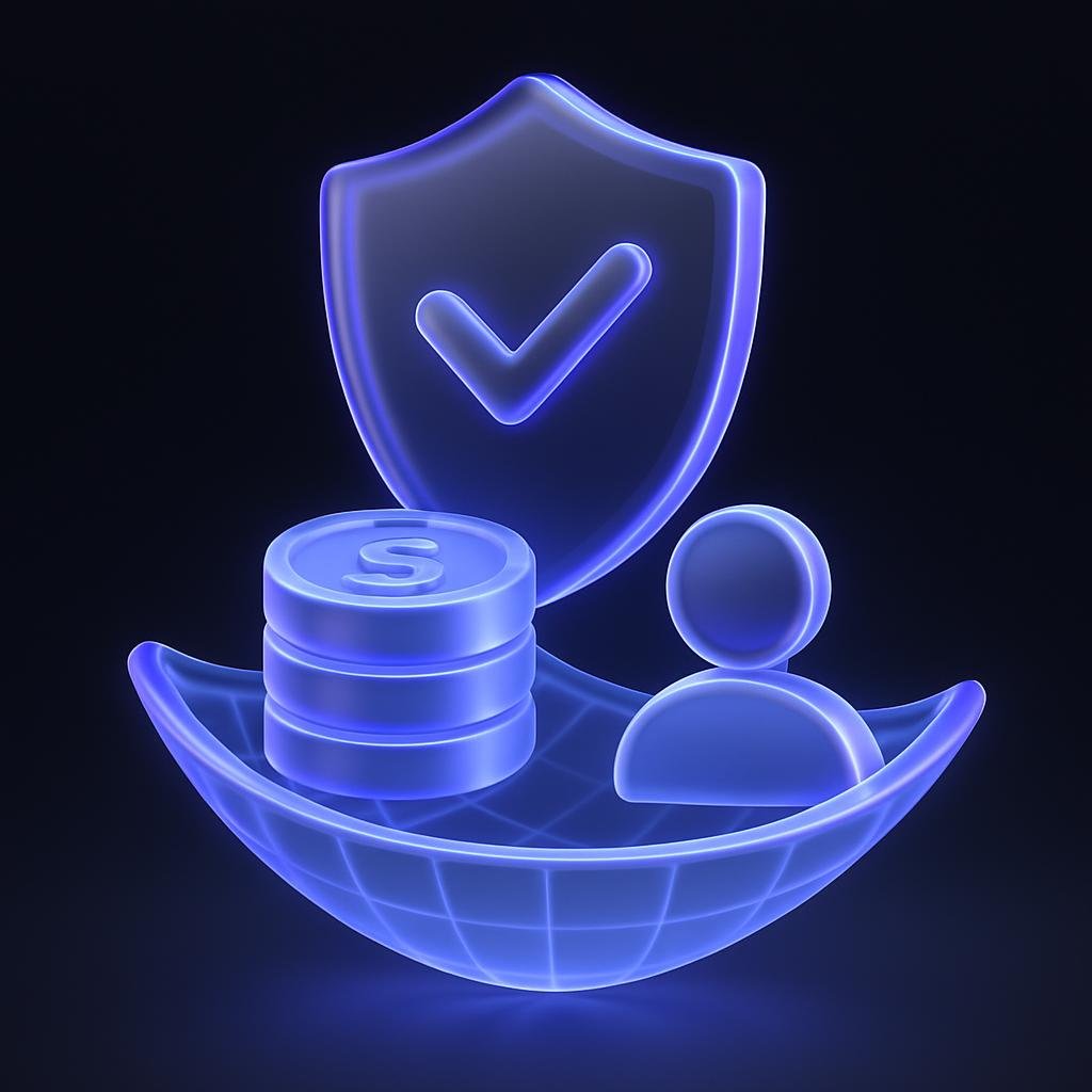 Depict the $47.5 million insurance coverage as a safety net for user assets.