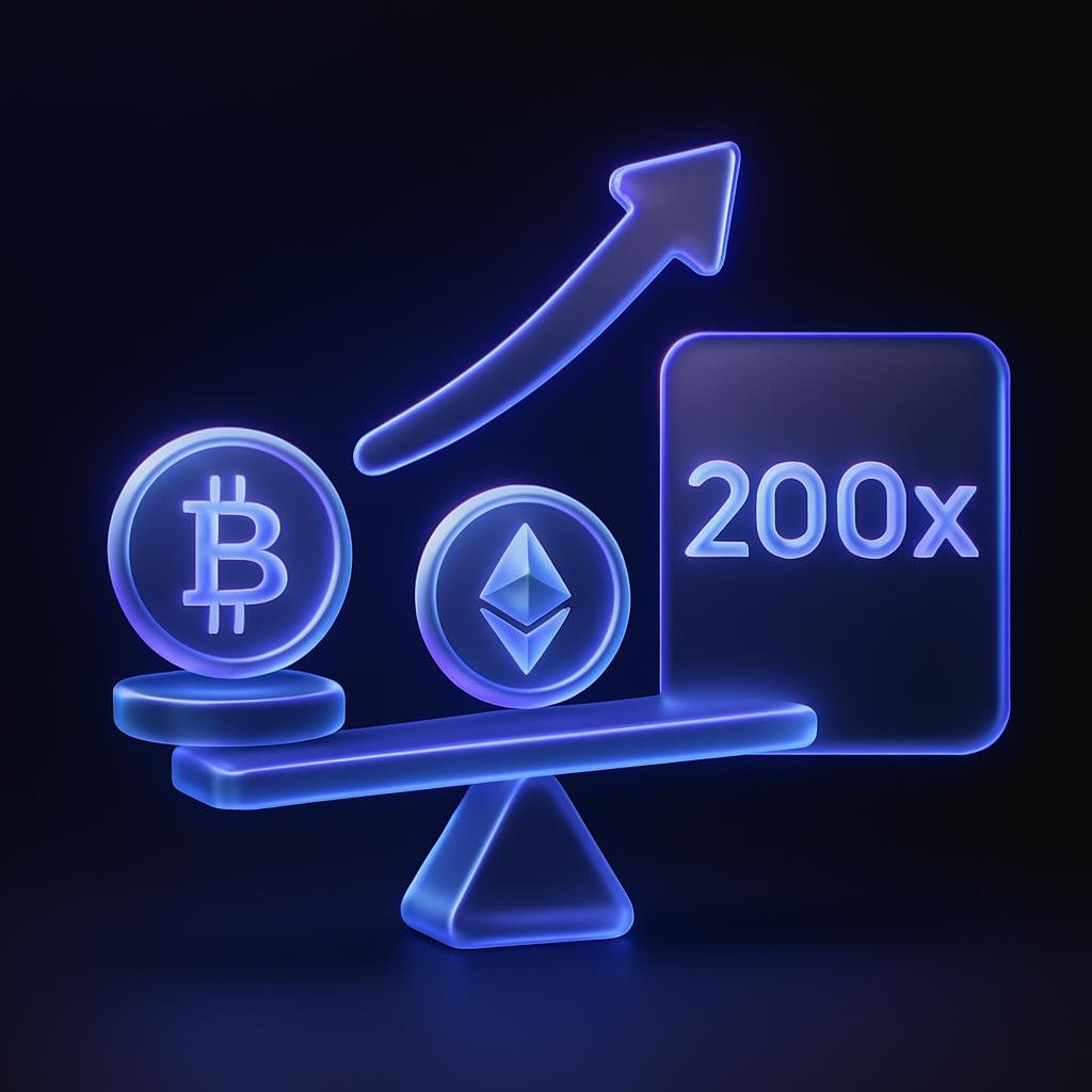 Bitunix Futures Trading Fees: 200x Leverage Cost Guide Illustrate the concept of 200x leverage on BTC/USDT and ETH/USDT Perpetual Futures.