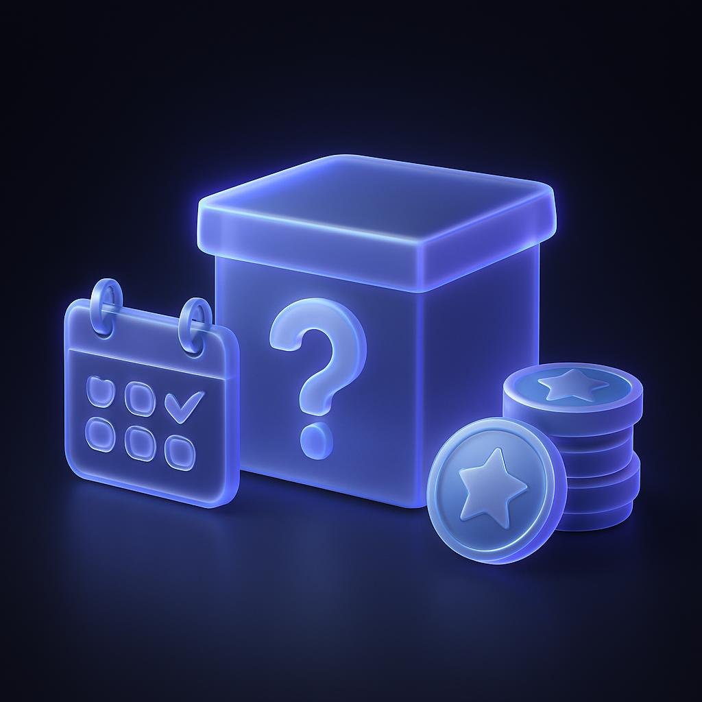 Illustration of Weekly Blind Box rewards
