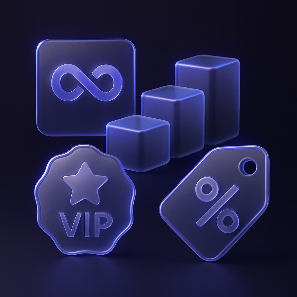 Visual representation of Bitunix's tiered VIP benefits and discounts.