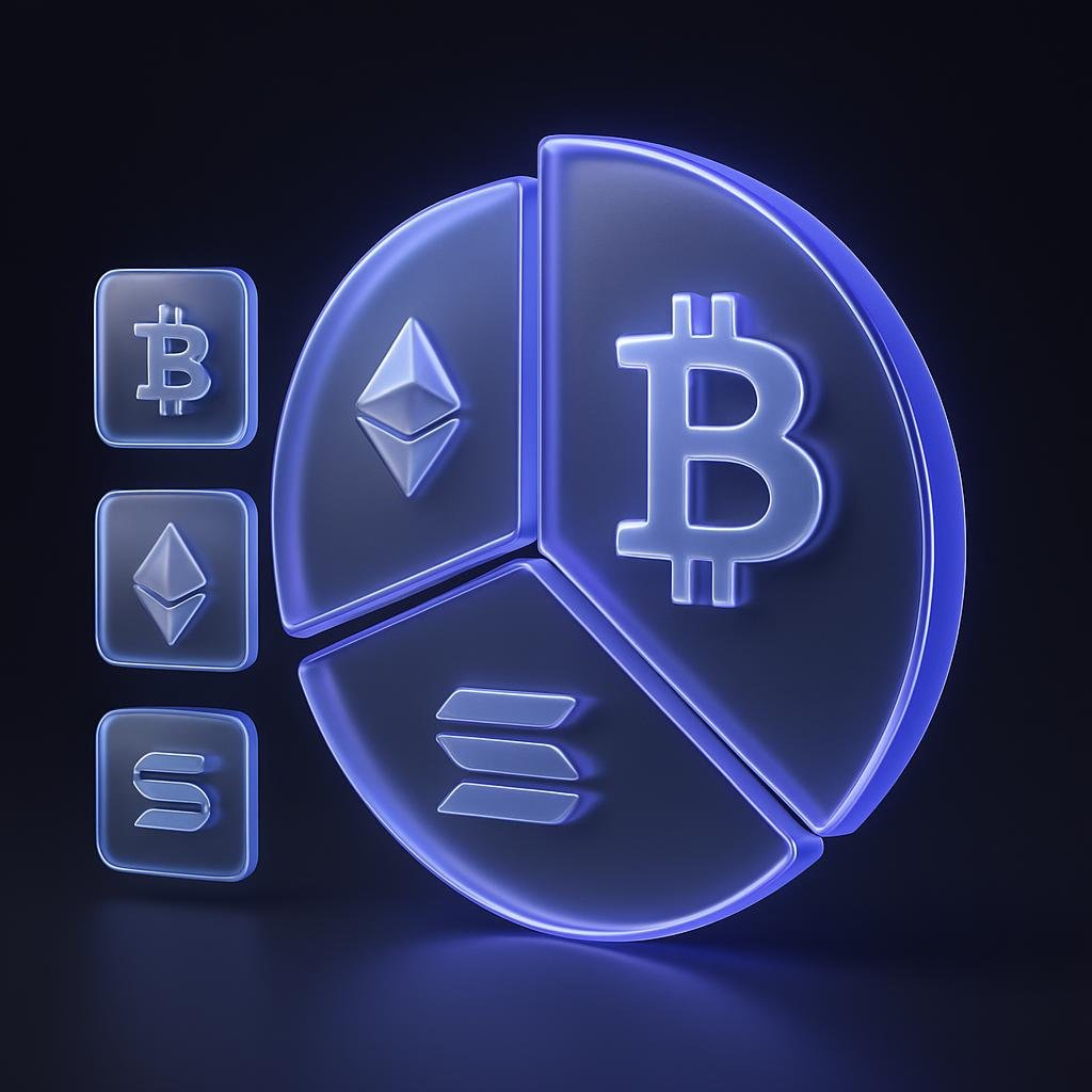 Chart or infographic showing the breakdown of open interest by cryptocurrency (BTC, ETH, SOL).