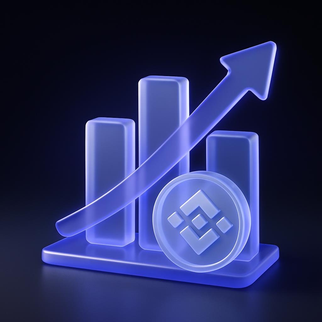 Show Binance's tiered fee structure based on trading volume and BNB holdings.