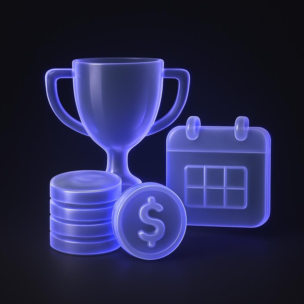 Illustrate the $3.5 million prize pool and competition dates