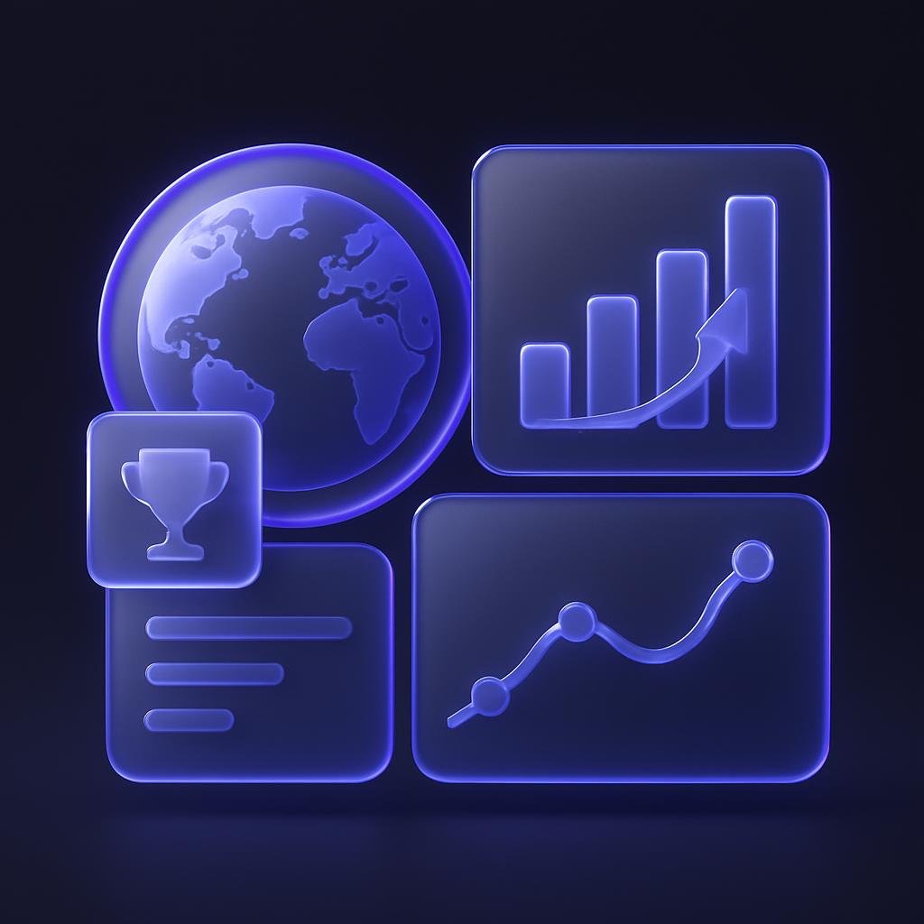 Bitunix Tesla Giveaway 2025: Win a Model 3 by Trading Crypto Visual of Bitunix's global ranking and trading metrics