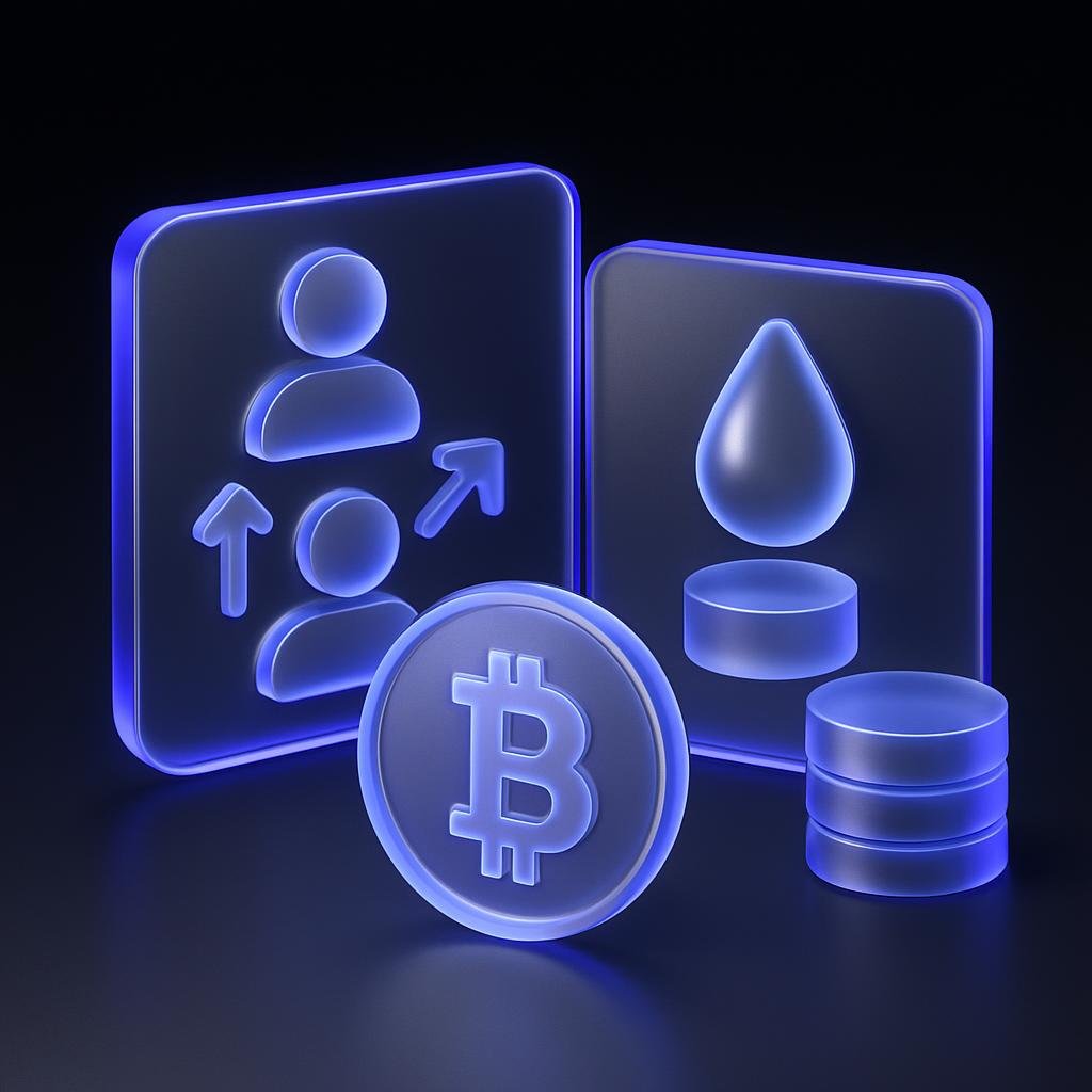 Illustration of Bitunix platform features such as copy trading and staking