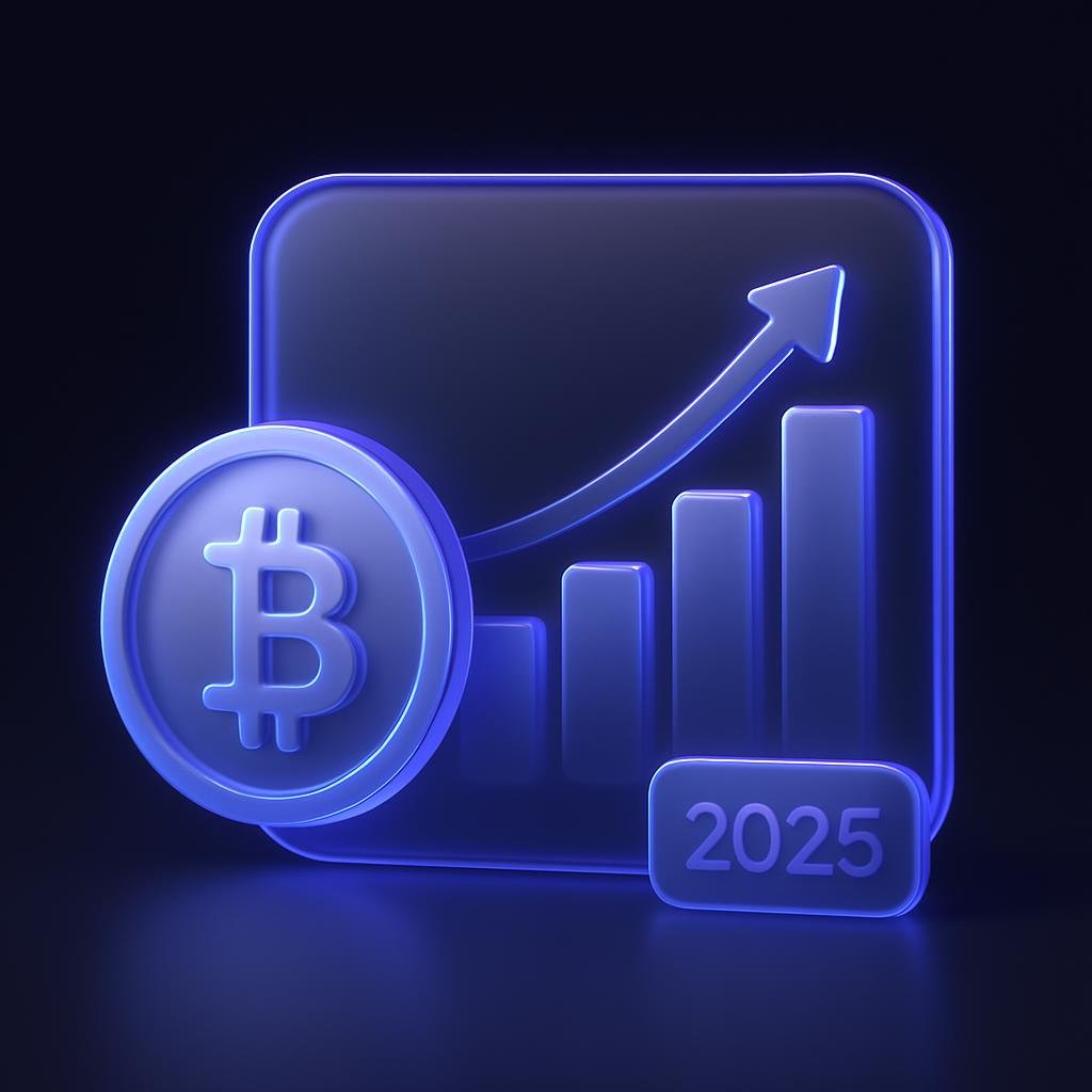 Illustrate the growth of the crypto derivatives market in 2025 with a chart showing trading volumes.