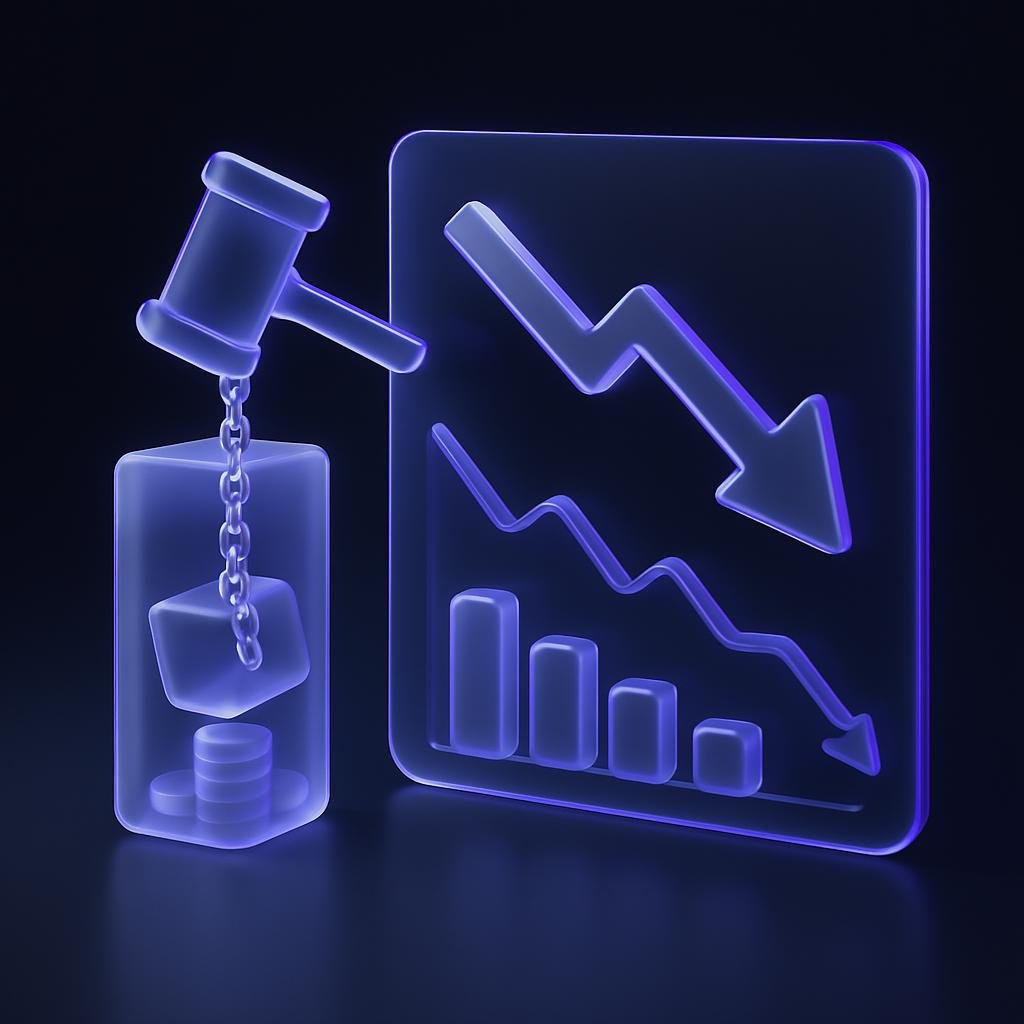 Depict the deleveraging event and its impact on the market.