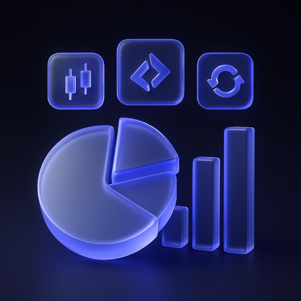Visual representation of market share among top exchanges.