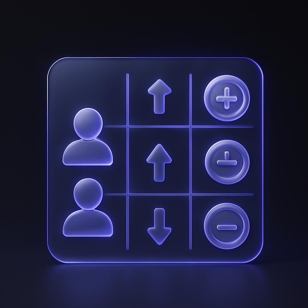Table illustrating the maker-taker fee model for better understanding.