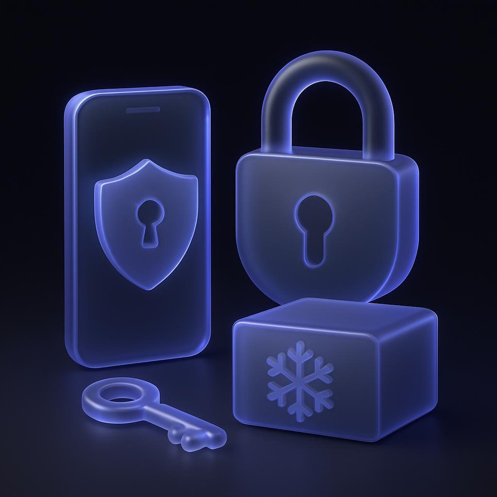 Bitunix vs Bitget 2025: A Comprehensive Review Diagram of security measures like 2FA and cold storage