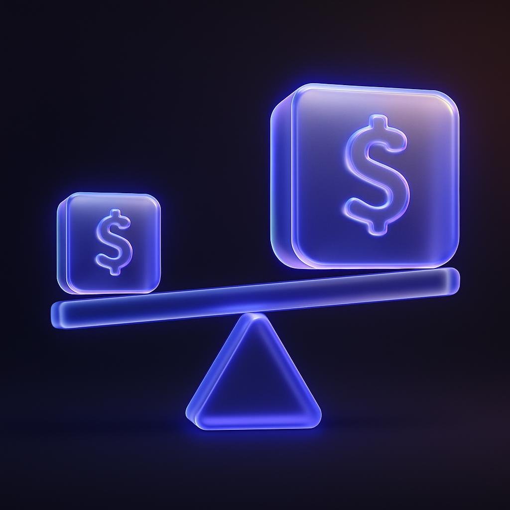 Illustrate the concept of leverage by showing a comparison of position sizes with and without leverage.