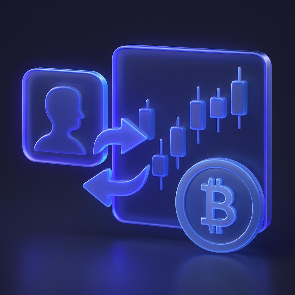 Illustrate the concept of copy trading in crypto.