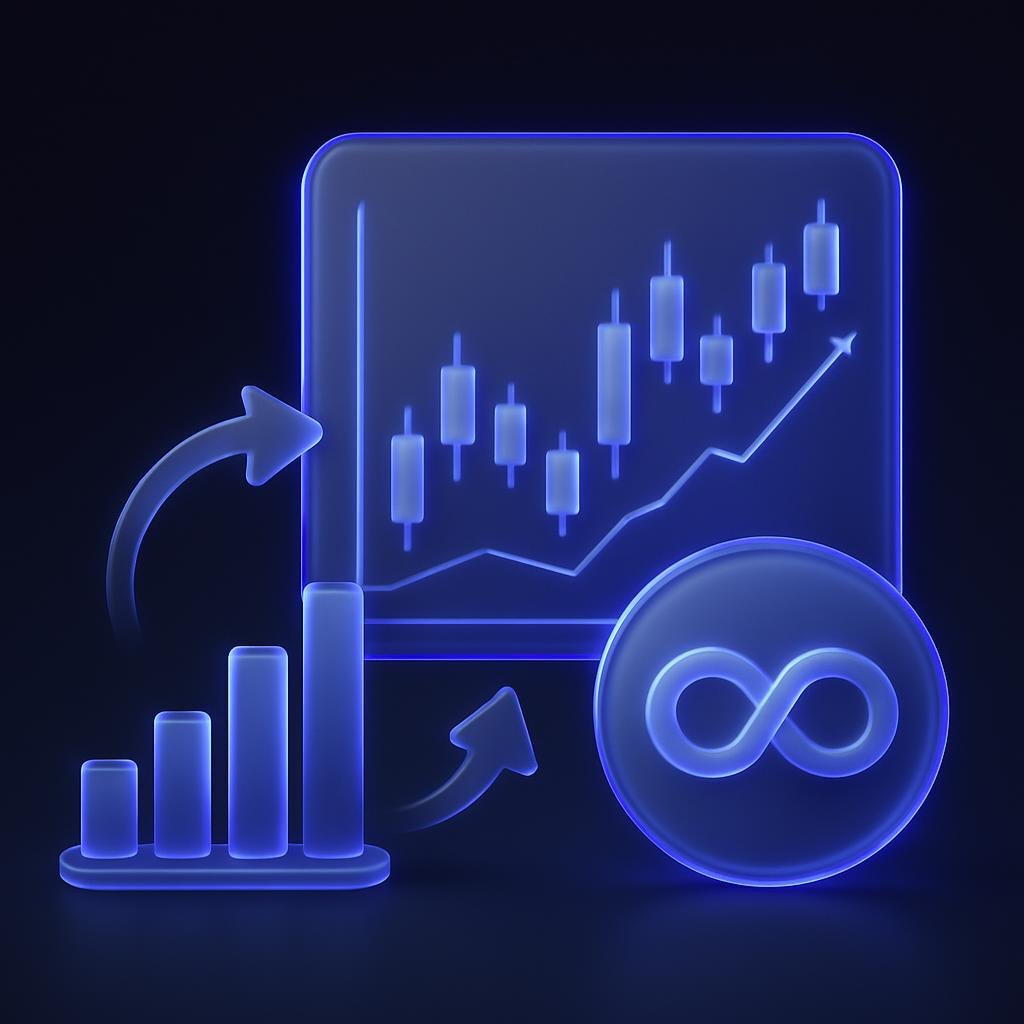 Chart showing the integration of perpetual futures in trading strategies.