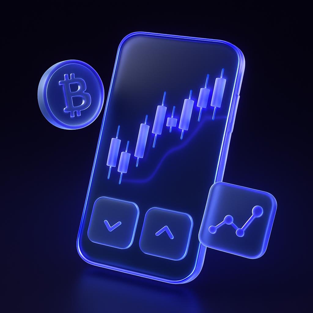 Illustrate Bitunix's mobile app interface for trading