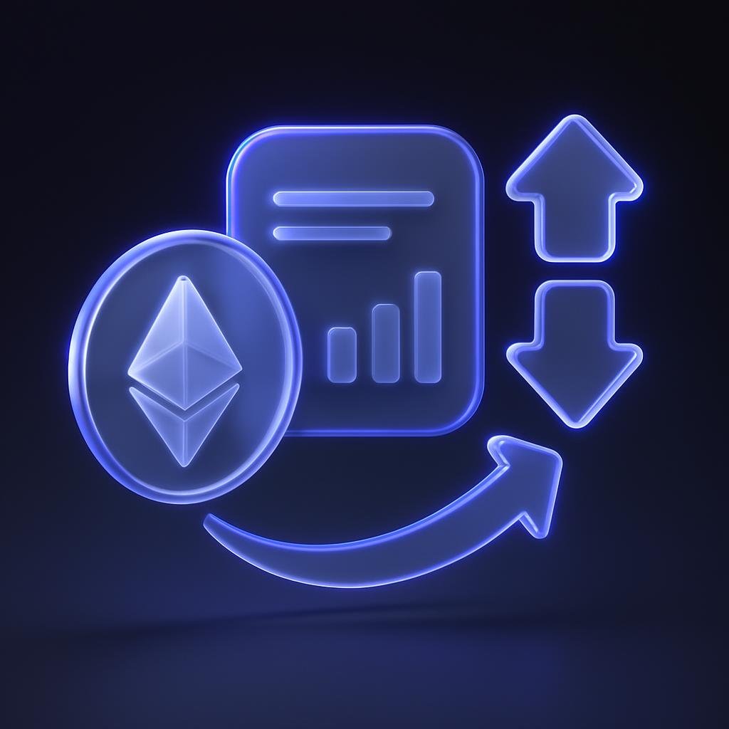 Diagram illustrating ETH futures contracts and how they work without owning the cryptocurrency.