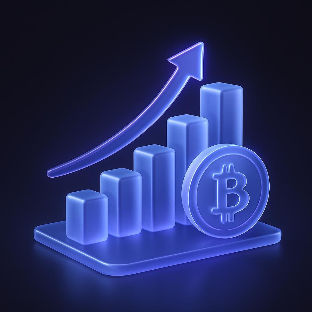 Graph or chart showing the growth of the cryptocurrency derivatives market and Bitunix's market share.