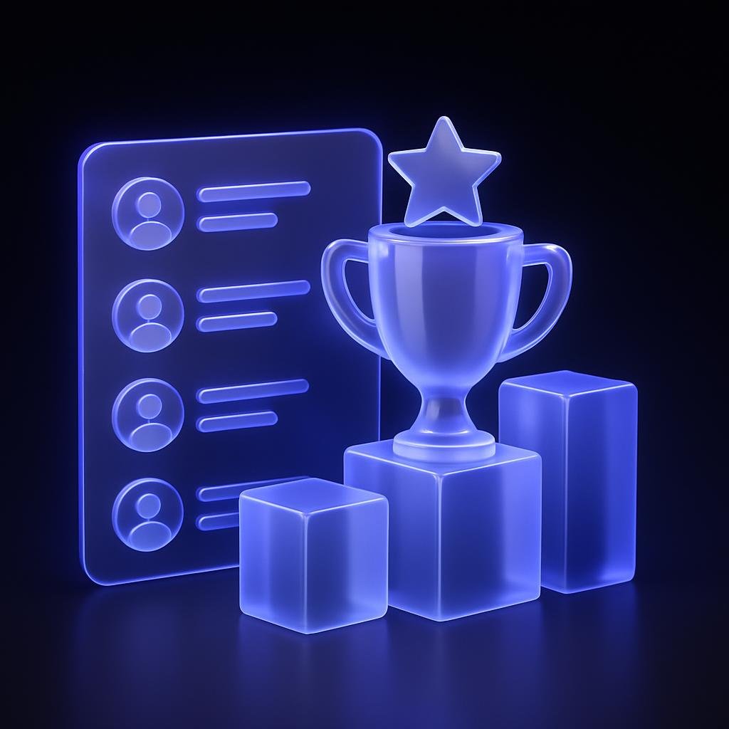 Illustration of prize distribution based on leaderboard