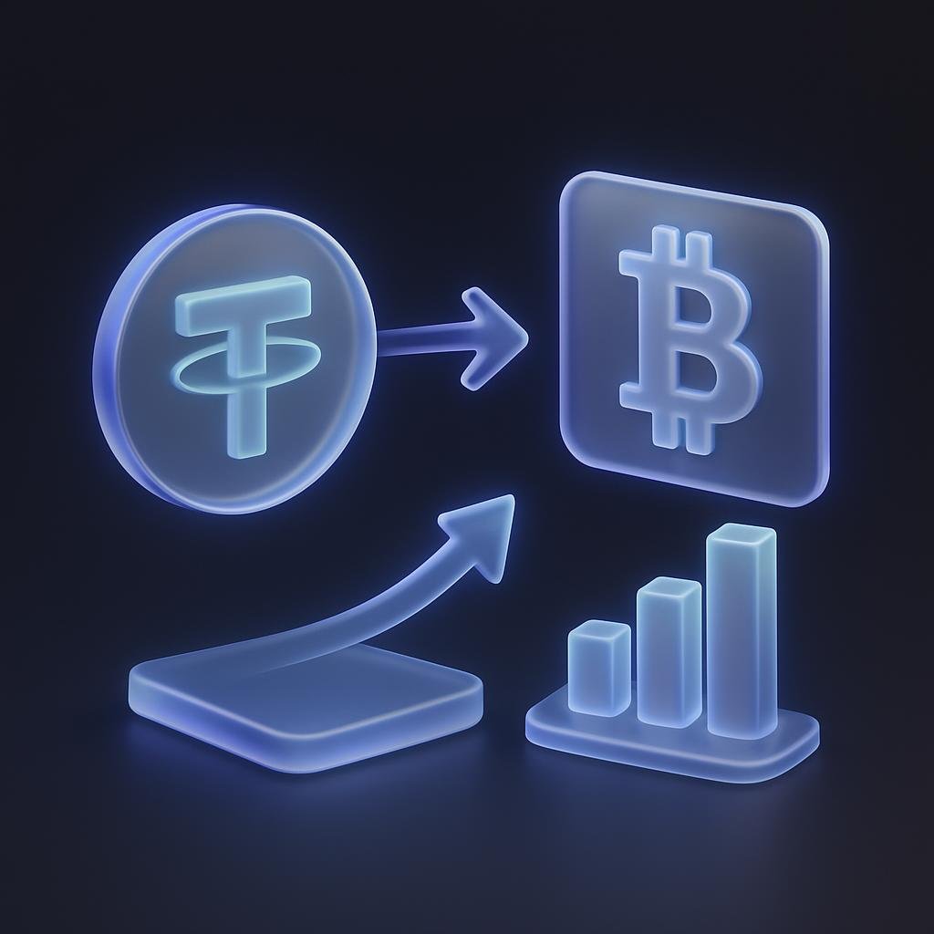 Diagram showing how USDT-M futures work and their benefits over owning cryptocurrencies.