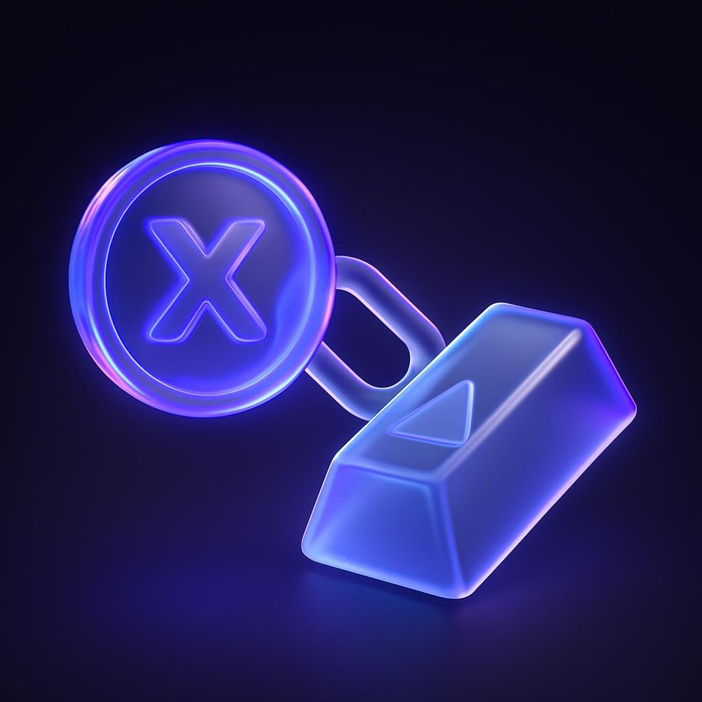 Illustrate the concept of XAUT being pegged to gold for stability.