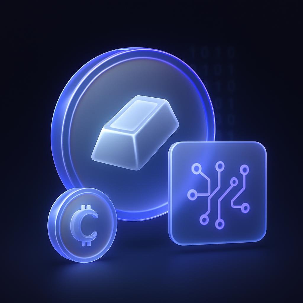 Illustrate the concept of tokenized silver and its digital format.