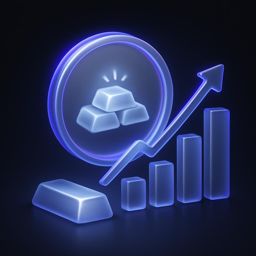 Visual representation of tokenized silver and its market dynamics.