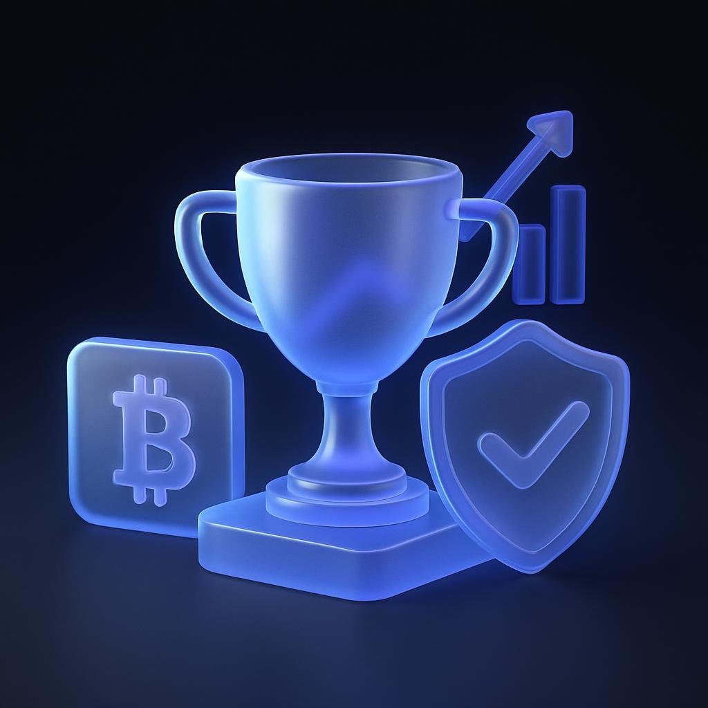 Illustration of Bitunix winning Best Futures Exchange 2025 award.