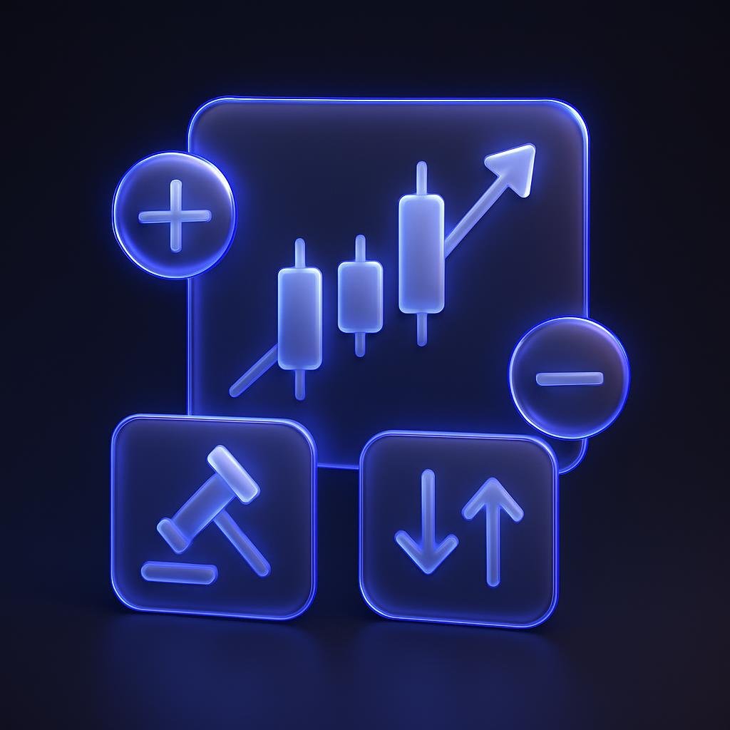Diagram showing advanced order types like Bracket Orders and OCO Orders.