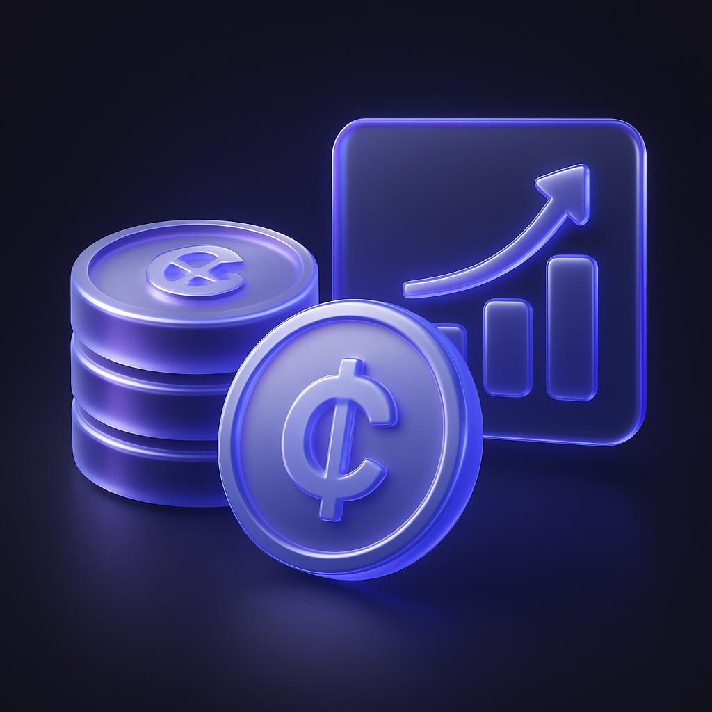 Diagram of staking and yield farming in DeFi.