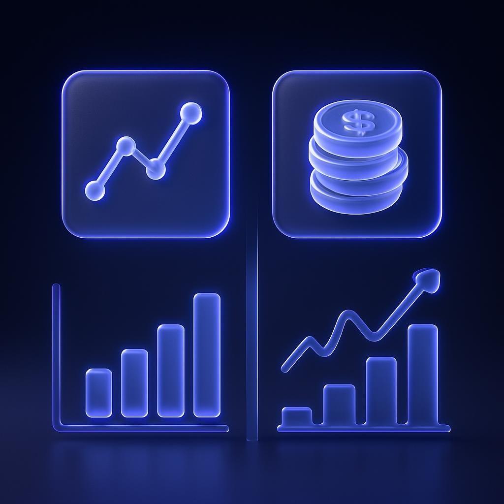 Visual comparison of DCA vs Lump Sum performance in different market conditions.