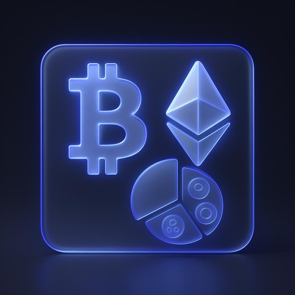 Illustrate the concept of a diversified crypto portfolio with examples of Bitcoin, Ethereum, and altcoins.