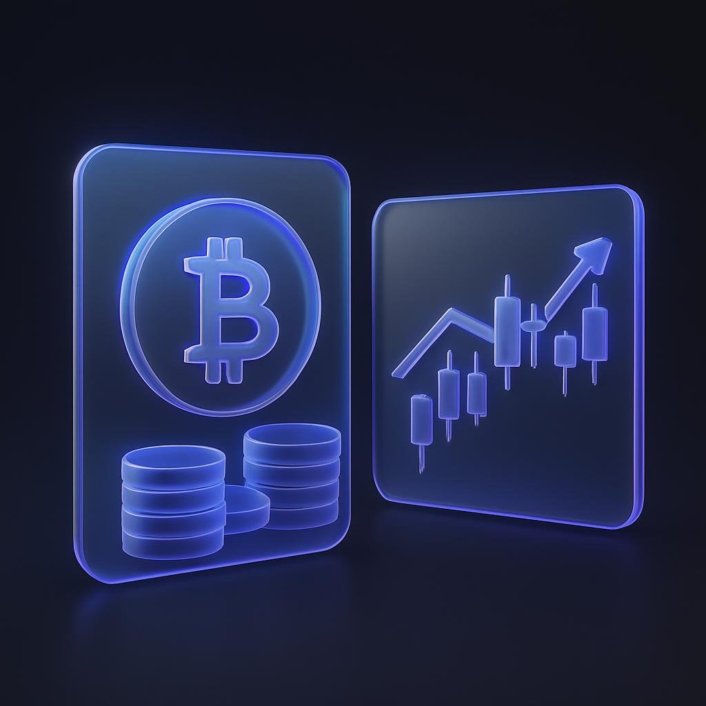 Illustrate the concept of passive crypto investment vs. active trading.