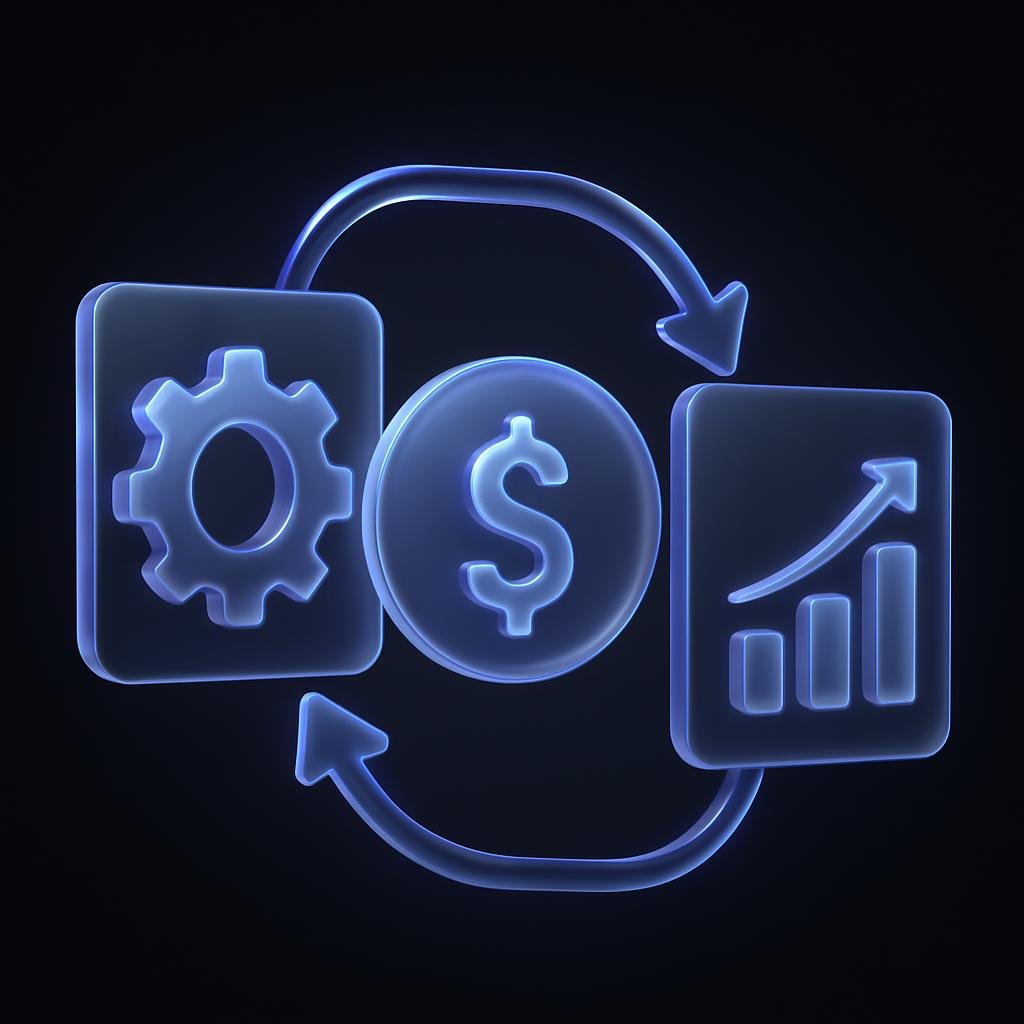 Diagram showing how auto-investing works, highlighting the automation process.