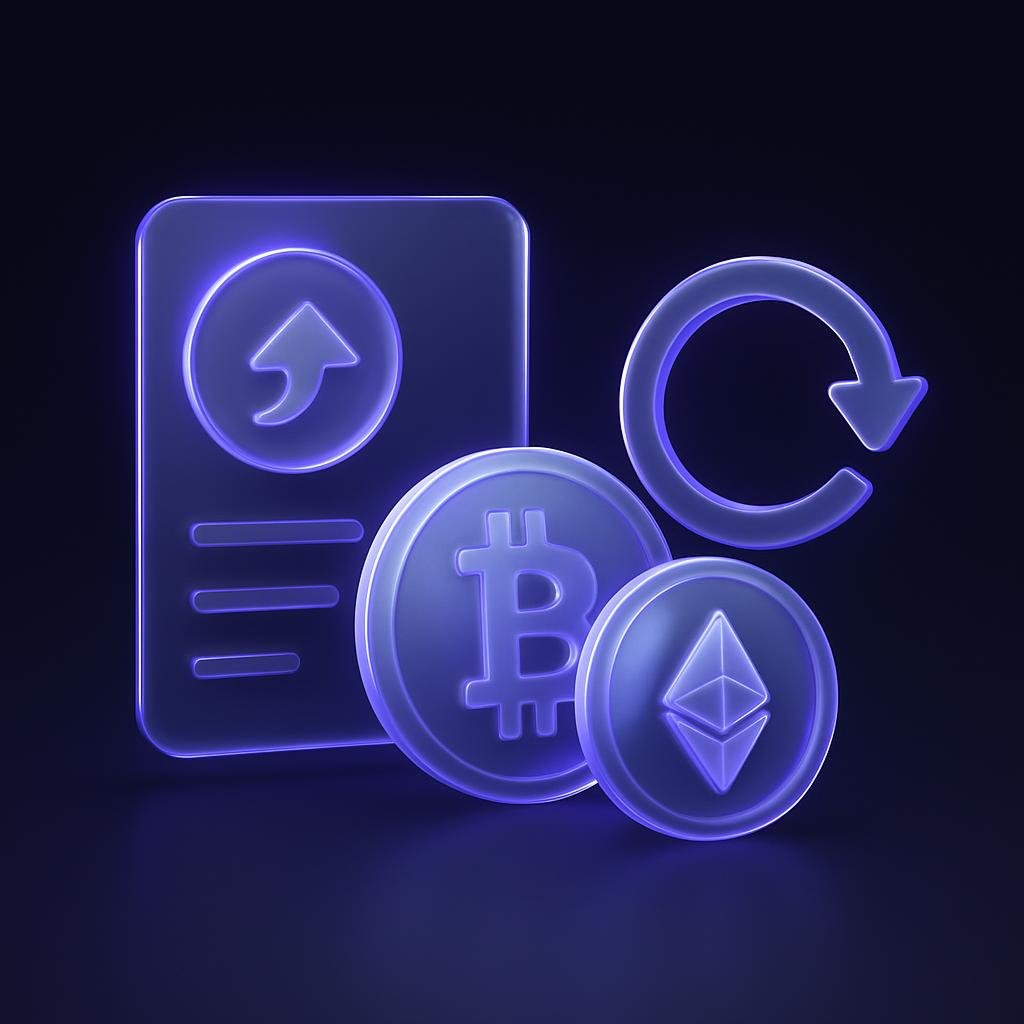 Visual representation of recurring investment plan setup for cryptocurrencies.