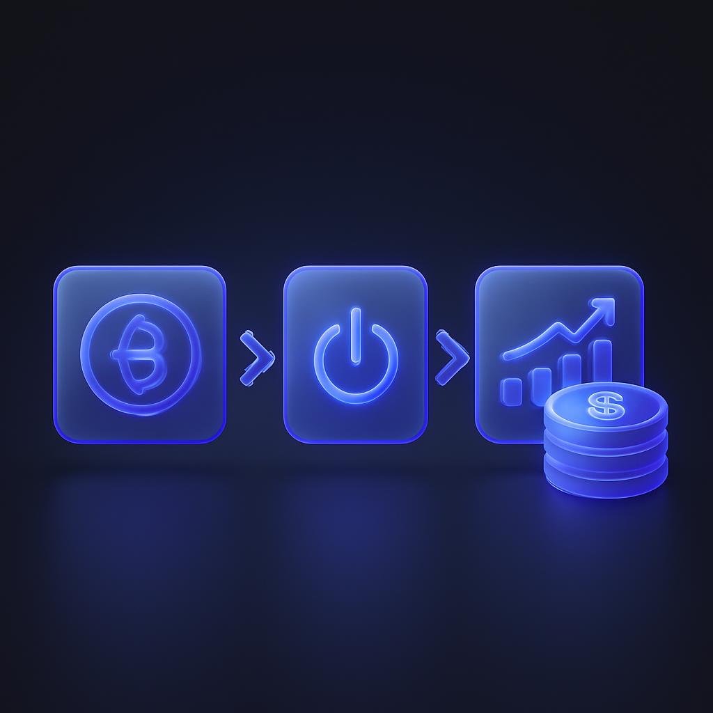 Diagram showing steps to use Bitunix Spot Auto Invest feature.