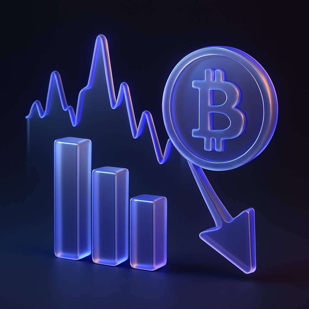 Visual representation of market volatility and its impact on crypto investments.