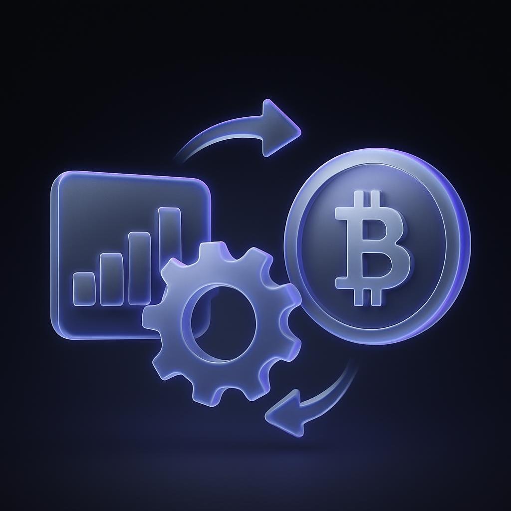 Illustrate the concept of spot auto invest crypto with a diagram showing automated investment process.