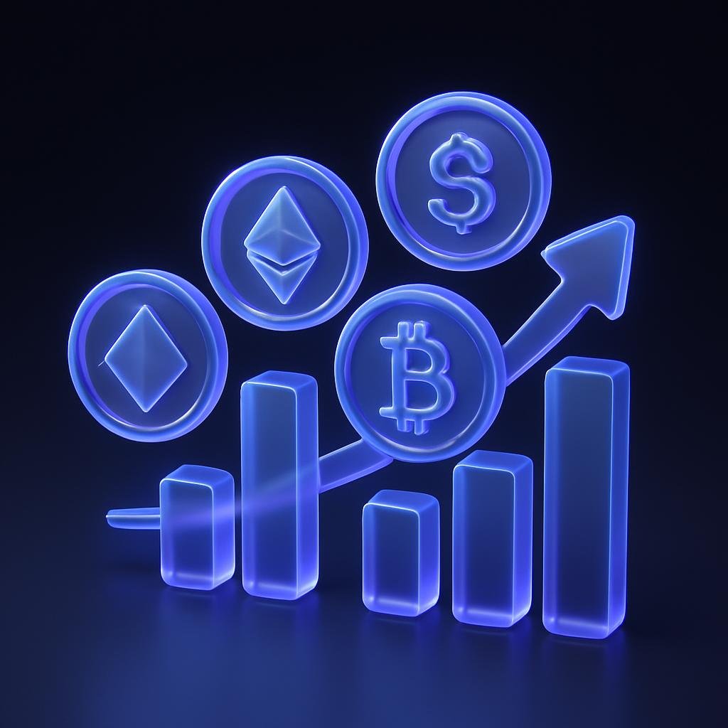 Infographic on diversification strategies across different cryptocurrencies.