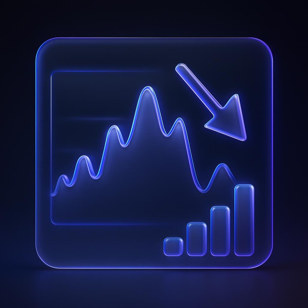 Visual representation of market volatility, such as a graph showing price fluctuations.