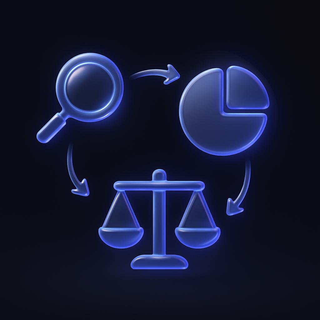 Diagram showing steps in the rebalancing process.