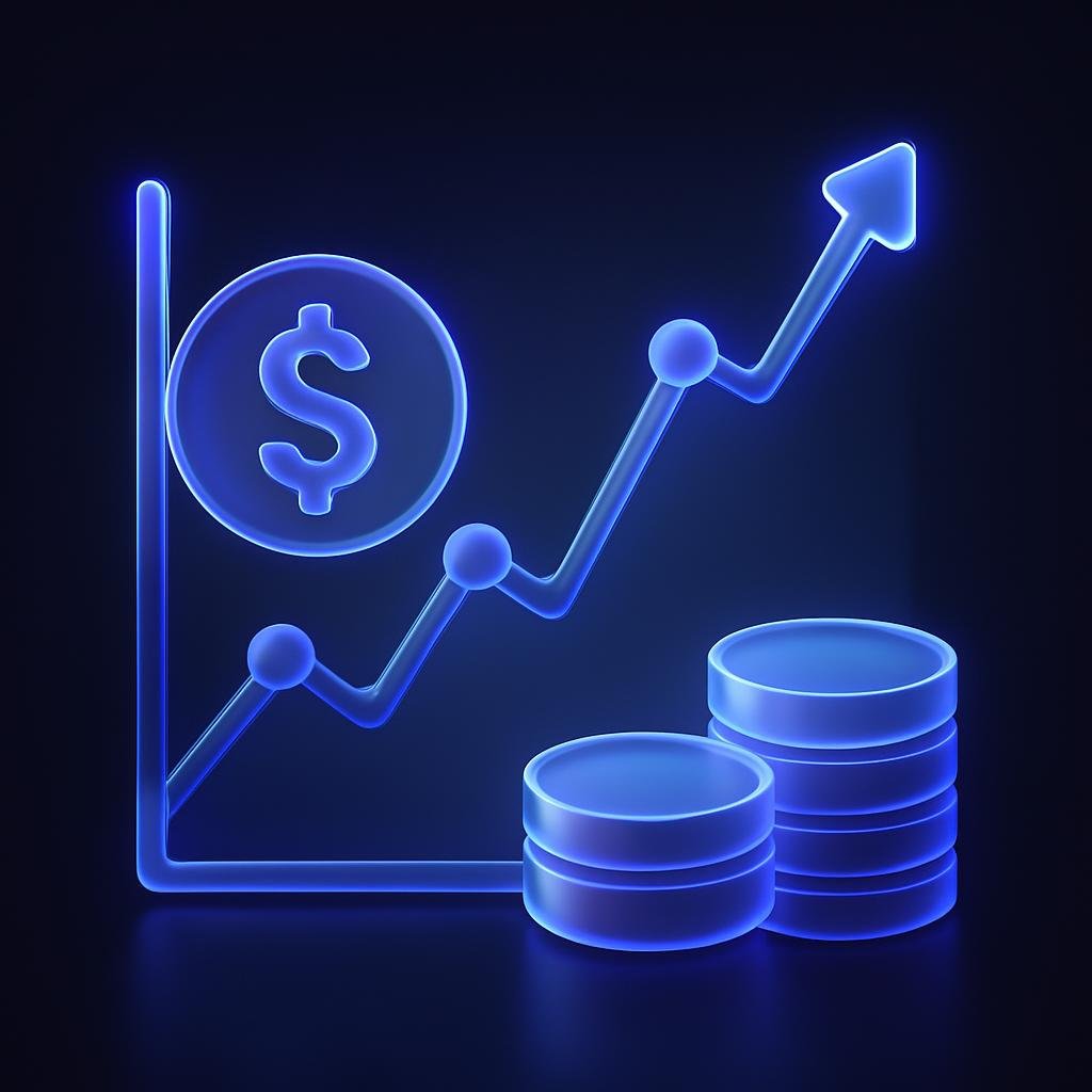 Illustrate the concept of dollar-cost averaging (DCA) with a simple graph.