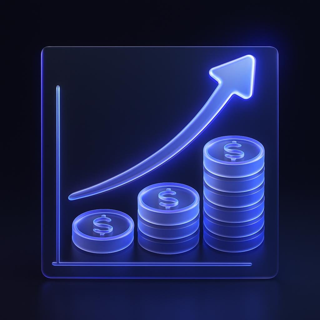 Illustrate Dollar Cost Averaging (DCA) concept with a simple graph showing investment over time.