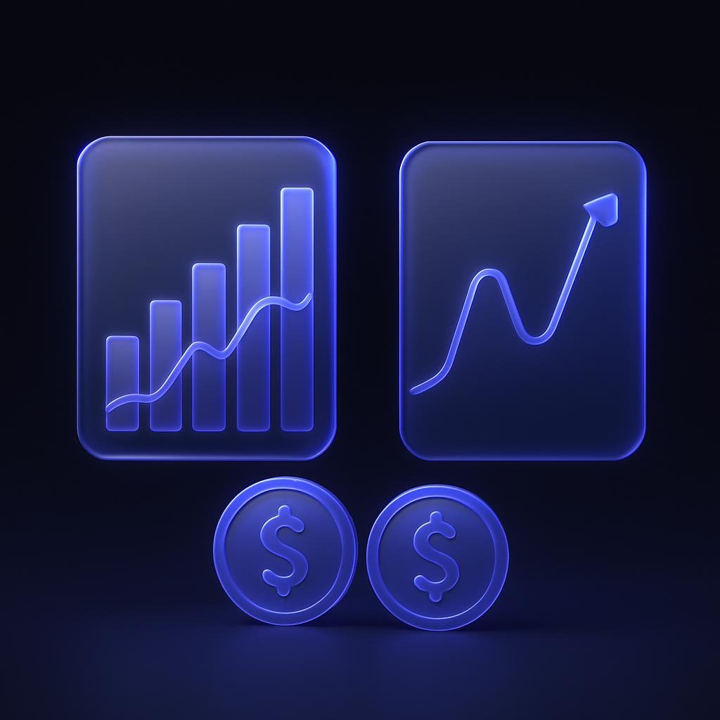 Visual comparison of weekly vs. monthly recurring investments capturing market dips.