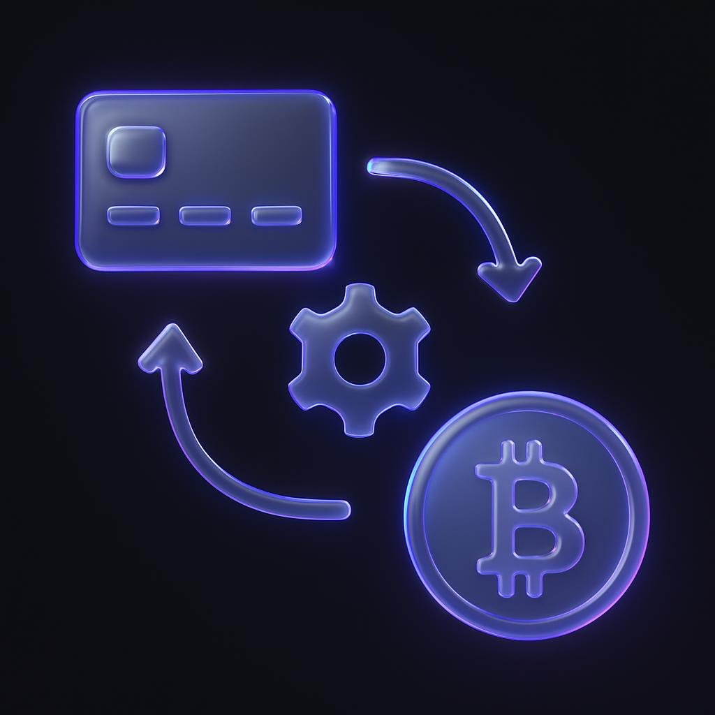 Illustrate the concept of automating crypto purchases with a simple flowchart or diagram.