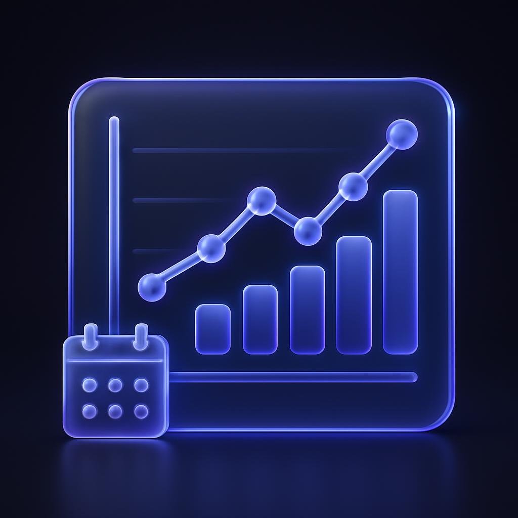 Graph showing historical performance of weekly vs. monthly DCA strategies.