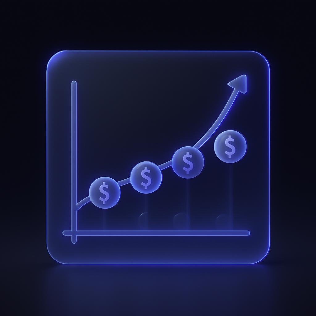 Illustrate the concept of Dollar-Cost Averaging (DCA) with a simple graph showing investment intervals over time.