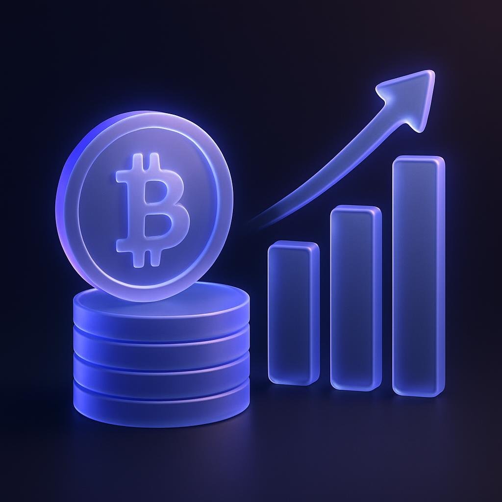 Illustrate the concept of passive crypto investment strategy, highlighting stability and growth.